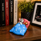 Drag-Auto Sleepy Tom & Jerry Dashboard Figurine