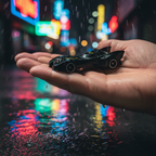 Hand-held Rainy Night