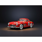 HD DragAuto-style red 300 SL racing model car