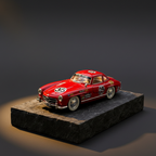 Higher display angle of red 300 SL racing model