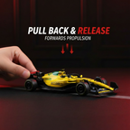 Yellow Formula Car – Pull-Back Action
