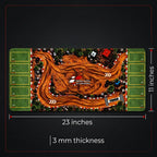 DragAuto Off-road Rally Desk Mat | Extended Mouse Pad | 11 x 23 in with hand stitched border