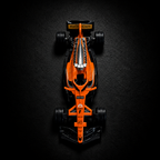 Orange F1 - Top Down Dark Style