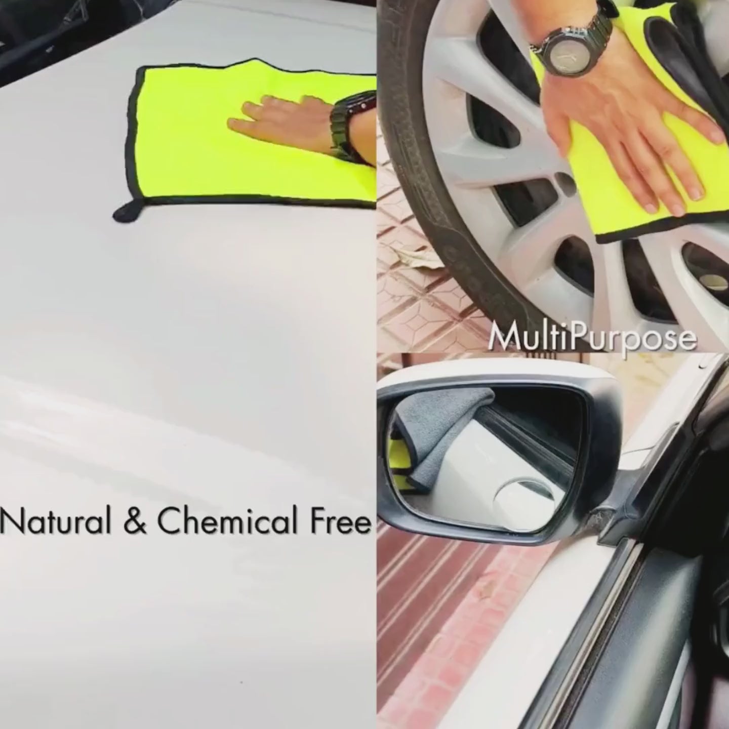 microfiber towel cleaning car video