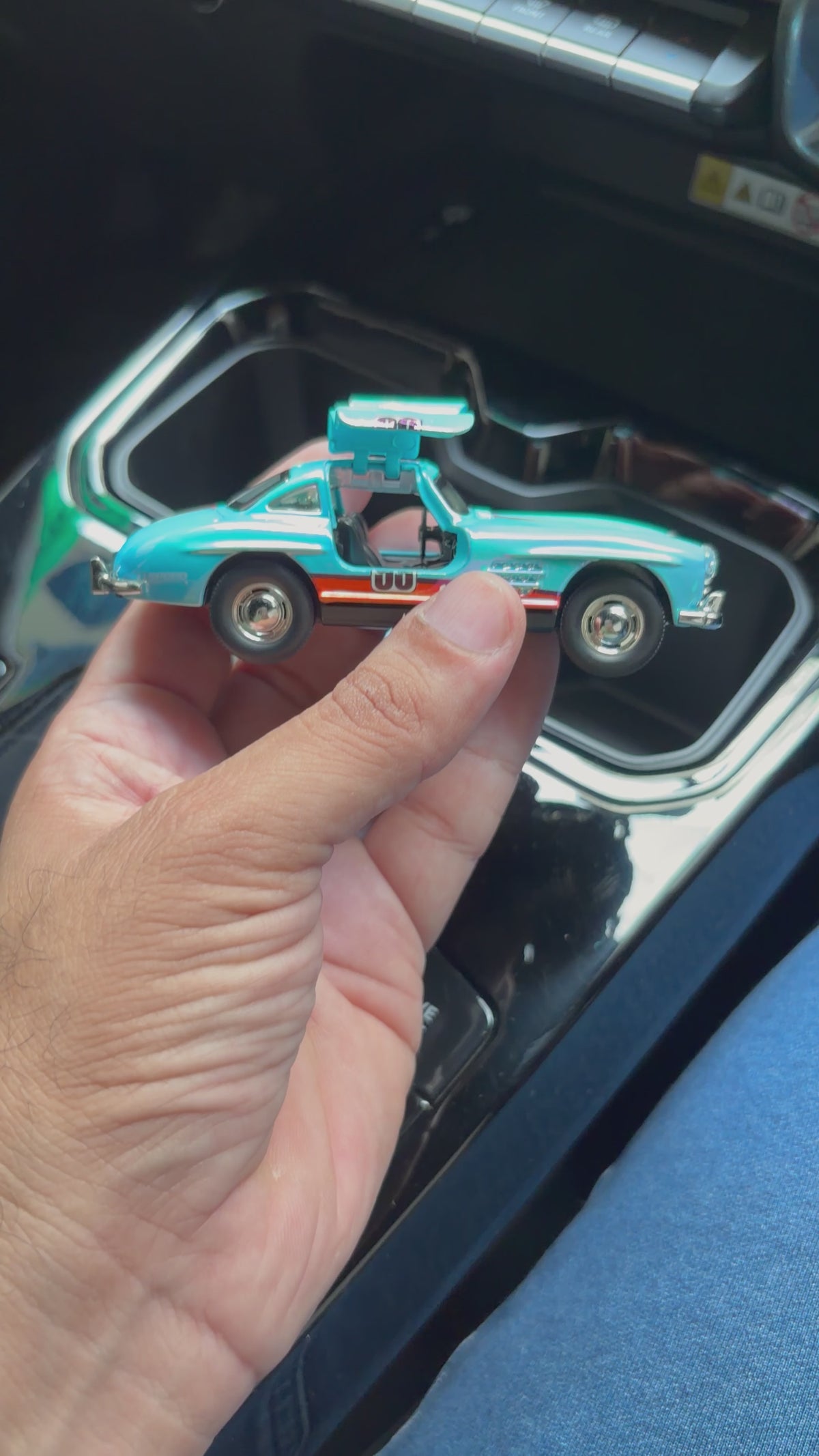 Mercedes-Benz 300 SL Gullwing Racing Die-Cast | 1:43 Scale | BLUE