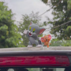 Drag-Auto Cat & Tuffy - Tom & Jerry Kids for Car, Desk and Gift