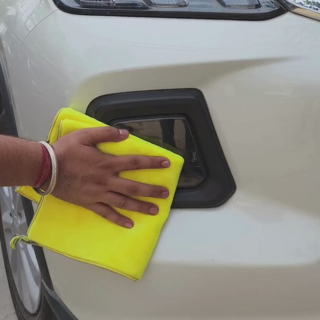 microfiber cloth cleaning car video 800gsm microfiber