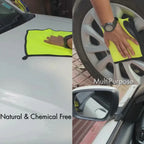 Drag-Auto Super Saver Detailing Combo Kit (4 Pcs): 500 GSM Microfiber Cloth & 3 Premium Brushes - Drag-Auto Accessories
