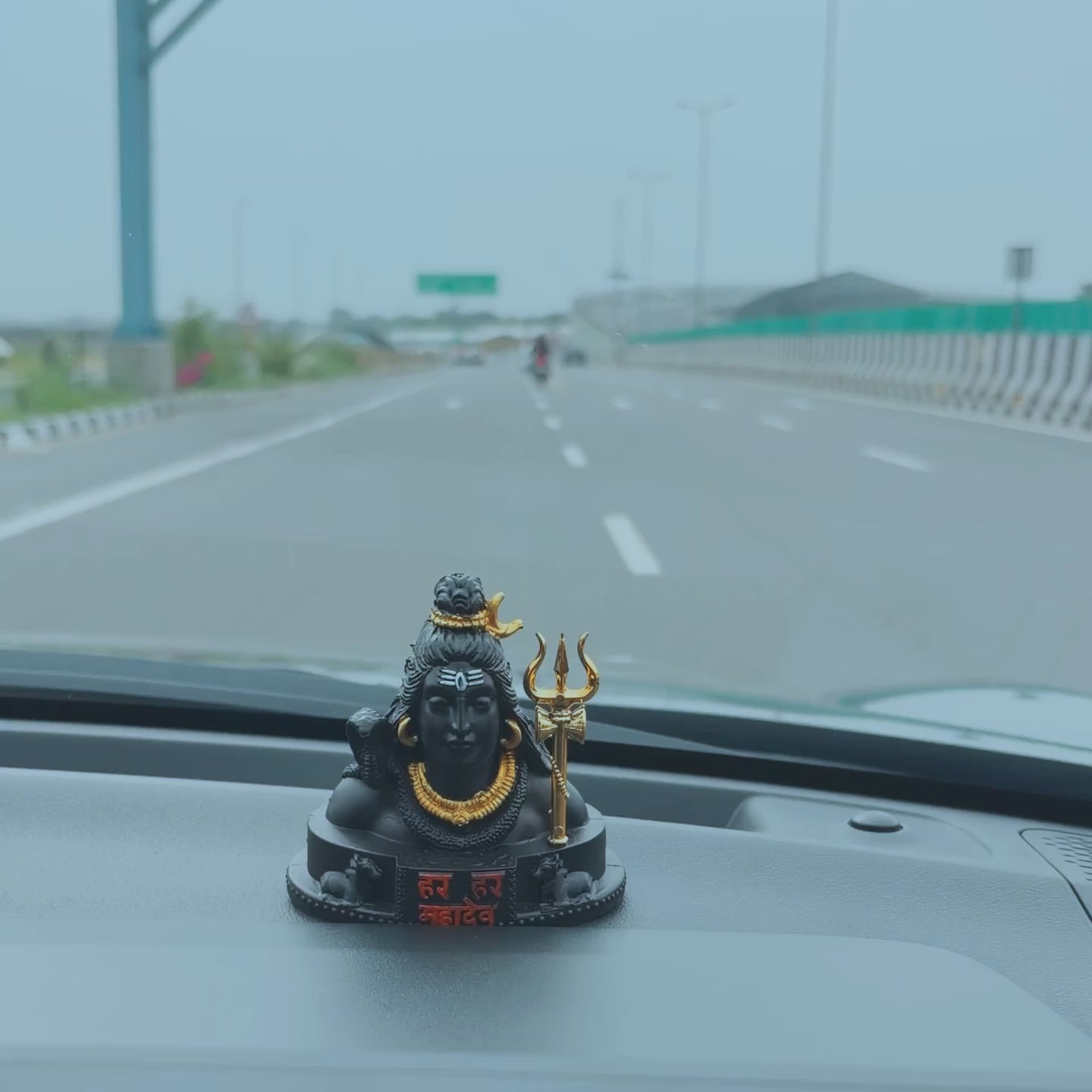 Adiyogi Shiva Statue with Trishul | Black Color | Meditation Idol for Home, Office, Gift, Car Dashboard, Yoga Decor