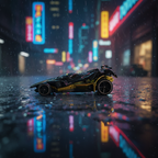 Rainy Night - Black & Gold Combat Racer