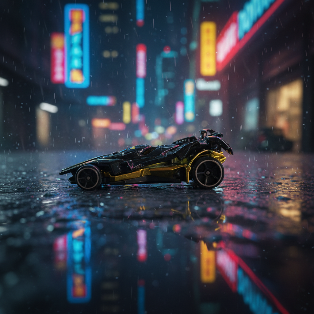 Rainy Night - Black & Gold Combat Racer