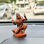 Hanuman Ji Bhakti Idol for Car Dashboard & Home Decor | Sindoori Finish