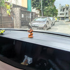 Hanuman Ji Bhakti Idol for Car Dashboard & Home Decor | Sindoori Finish