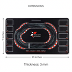 Track Day desk mat dimensions with 3 mm thickness