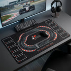Formula Car ORANGE and Track Day Desk Mat Combo | 1:43 Die Cast